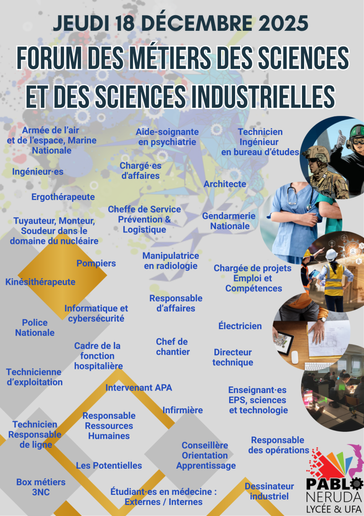 SEMAINE AUTREMENT - FORUM DES MÉTIERS DES SCIENCES ET DES SCIENCES INDUSTRIELLES
